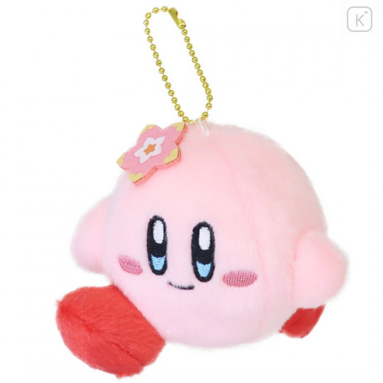 Japan Kirby 30th Keychain Mascot - Flowered - 1