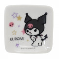 Japan Sanrio Mini Square Plate - Kuromi Stars - 1