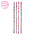 Japan Sanrio 2B Pencil 4pcs Set - Hello Kitty - 1