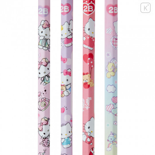 Japan Sanrio 2B Pencil 4pcs Set - Hello Kitty - 3