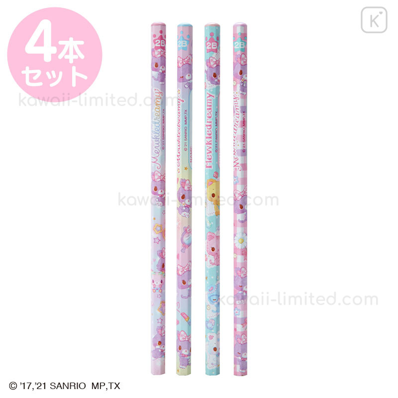 Japan Sanrio 2B Pencil 4pcs Set - Mewkledreamy