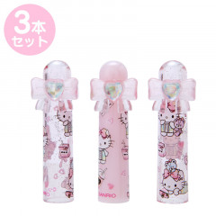Japan Sanrio Pencil Cap 3pcs Set - Hello Kitty / Sparkling Heart
