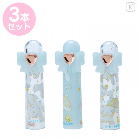 Japan Sanrio Pencil Cap 3pcs Set - Cinnamoroll / Sparkling Heart - 1