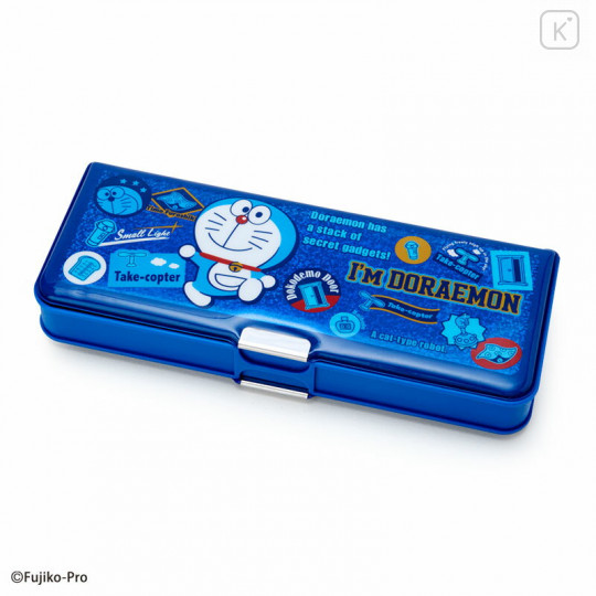 Japan Sanrio Double-sided Open Pencil Case - Doraemon - 1