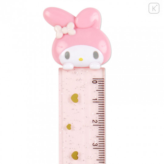 Japan Sanrio Sparkly 15cm Ruler - My Melody - 2