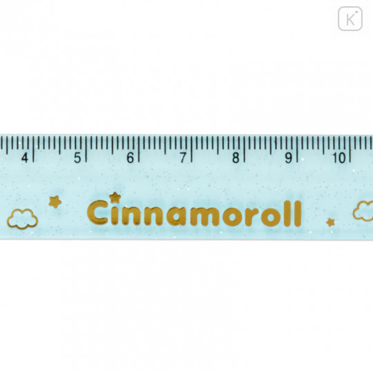 Japan Sanrio Sparkly 15cm Ruler - Cinnamoroll - 3