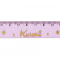 Japan Sanrio Sparkly 15cm Ruler - Kuromi - 3
