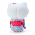 Japan Sanrio Mascot Holder - Hello Kitty / Sakura Kimono Light Blue - 3