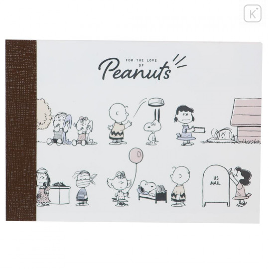 Japan Peanuts Mini Notepad - Snoopy & Friends / For the love of Peanuts - 1