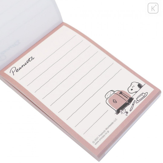 Japan Peanuts Mini Notepad - Snoopy / Toast - 2