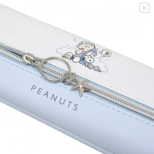 Japan Peanuts 2 Pocket Pen Pouch - Snoopy / Good Night - 2