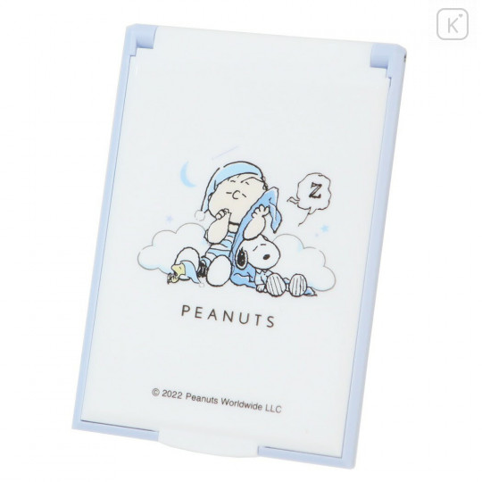 Japan Peanuts Hand Mirror - Snoopy / Good Night - 1