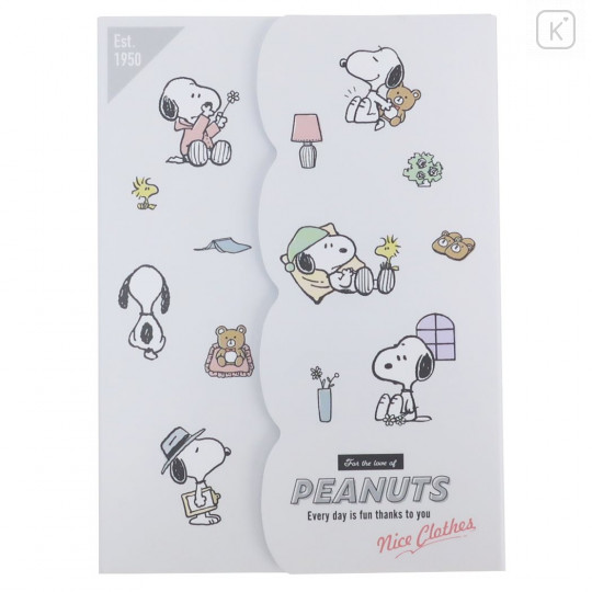 Japan Peanuts Die-cut Cover A6 Notepad - Snoopy / Costume - 1