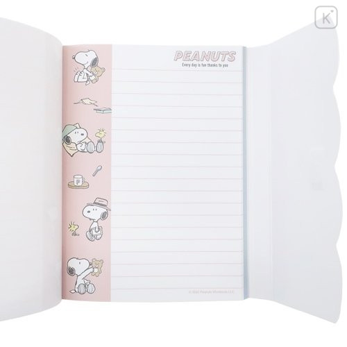 Japan Peanuts Die-cut Cover A6 Notepad - Snoopy / Costume - 5
