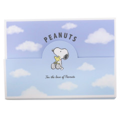 Japan Peanuts Die-cut Cover A6 Notepad - Snoopy / Cloud