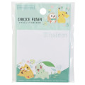 Japan Pokemon Choice Fusen Sticky Notes - Botanical / Bulbasaur & Jigglypuff & Rowlet & Pikachu - 1