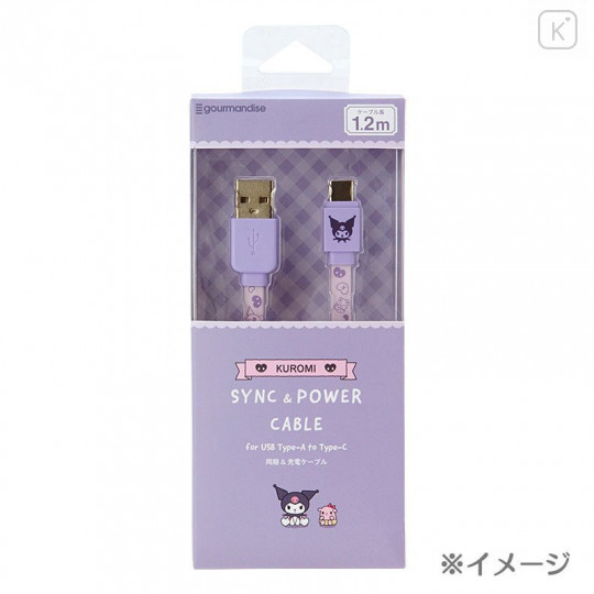 Japan Sanrio Lightning to USB Charging & Sync Cable - Kuromi - 5