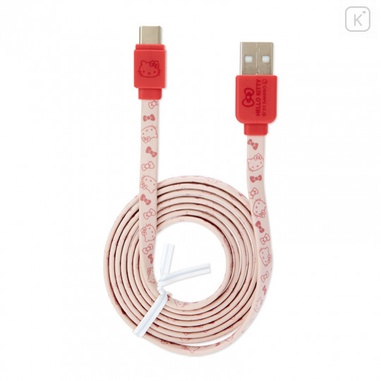 Japan Sanrio USB-C to USB Charging & Sync Cable - Hello Kitty - 1