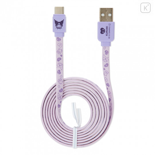 Japan Sanrio USB-C to USB Charging & Sync Cable - Kuromi - 1