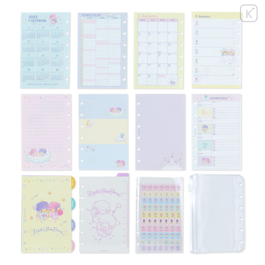 Japan Sanrio Personal Organizer - Little Twin Stars 2023 - 3