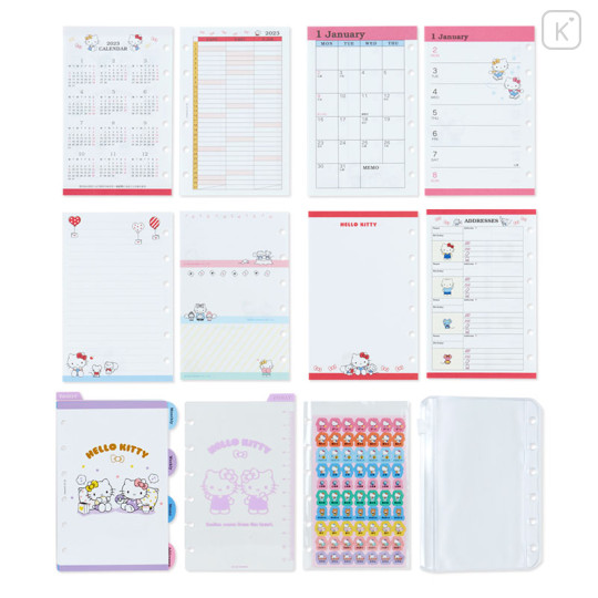 Japan Sanrio Personal Organizer Refill Set - Hello Kitty 2023 - 1