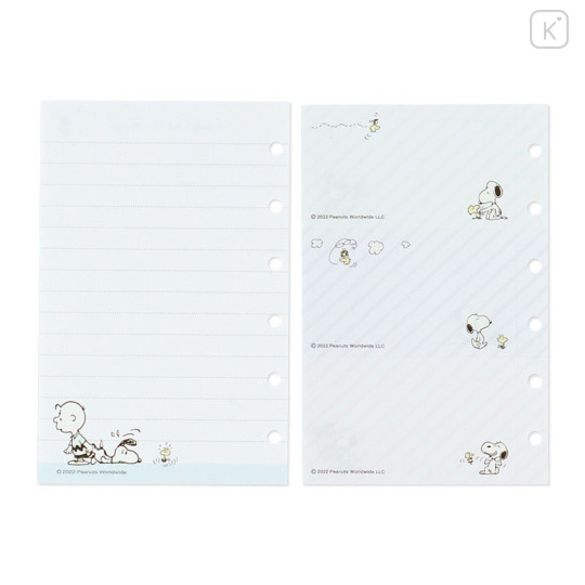 Japan Sanrio Personal Organizer Refill Set - Snoopy 2023 - 4