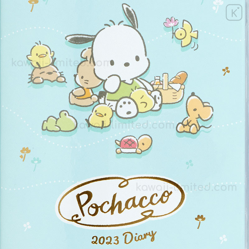 Sanrio B6 Notebook 2023 Diary Monthly Block Rokuyo Moon Age Girl Chara