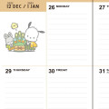 Japan Sanrio B6 Diary - Pochacco : Block 2023 - 7