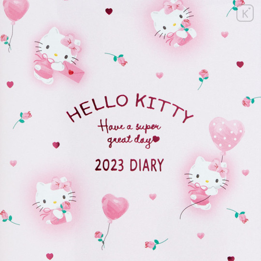 Japan Sanrio B6 Diary - Hello Kitty / Horizontal Ruled 2023 - 2