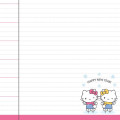 Japan Sanrio B6 Diary - Hello Kitty / Horizontal Ruled 2023 - 7