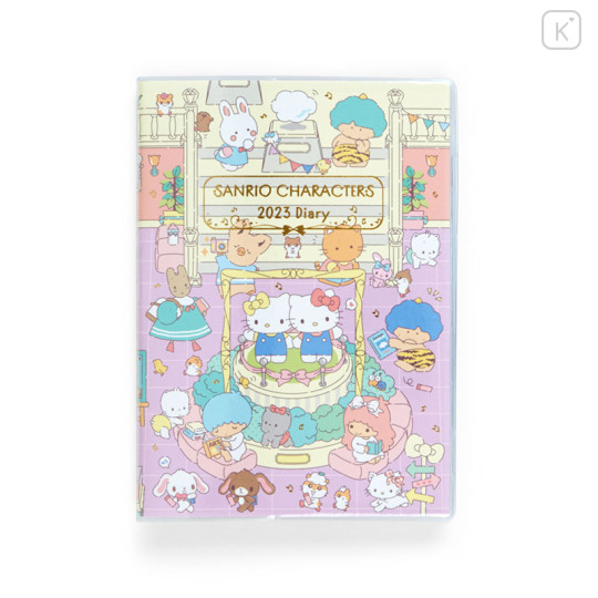 Japan Sanrio B6 Diary - Sanrio Characters / Horizontal Ruled 2023 - 1