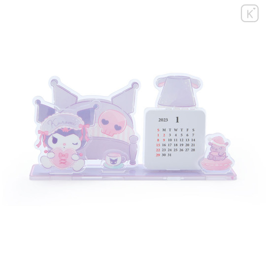 Japan Sanrio Acrylic Stand Calendar - Kuromi 2023 - 1