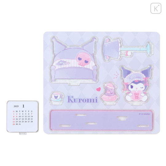 Japan Sanrio Acrylic Stand Calendar - Kuromi 2023 - 2