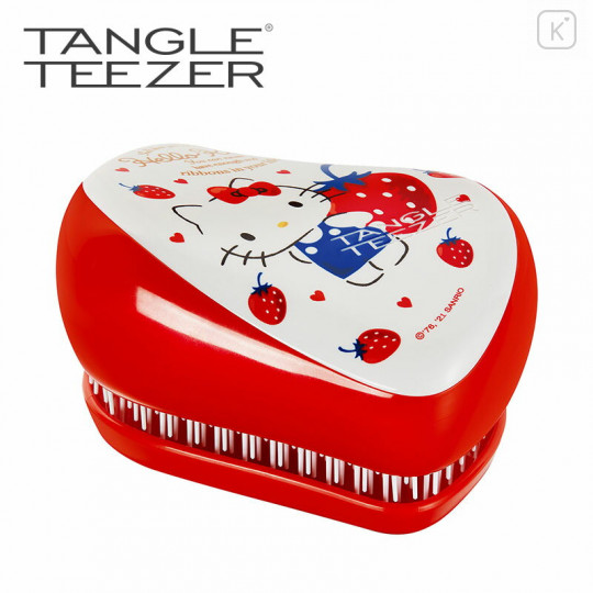 Japan Sanrio Tangle Teezer Hair Care Brush Compact Styler - Hello Kitty - 1