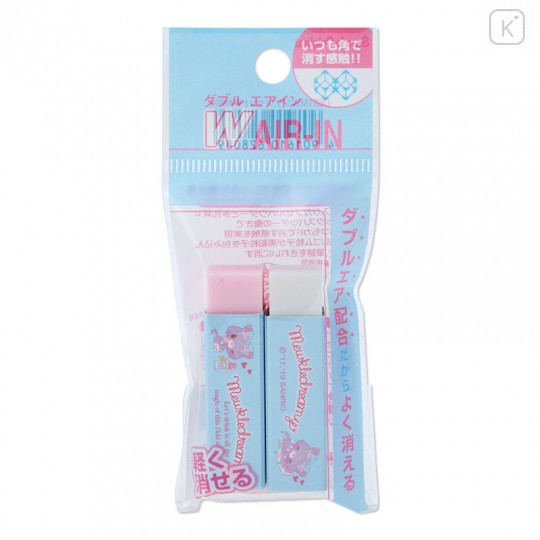 Japan Sanrio Plus Air-in Eraser 2pcs Set - Mewkledreamy - 3