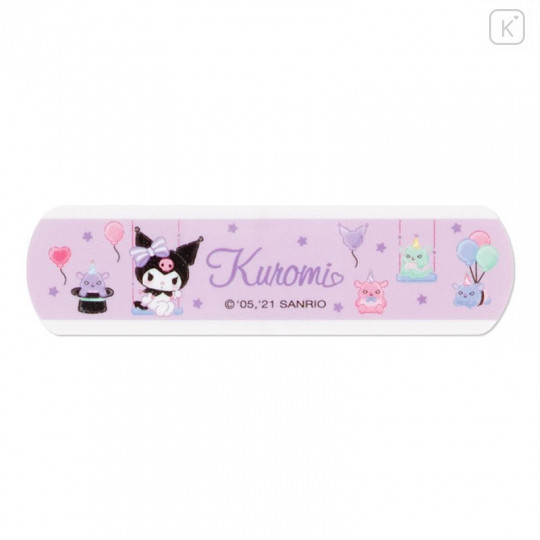 Japan Sanrio Adhesive Bandages 10pcs with Case - Kuromi - 5
