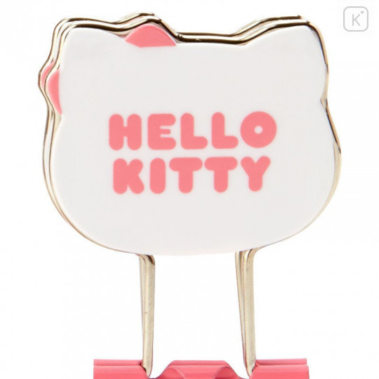 Japan Sanrio Binder Clip 3pcs Set - Hello Kitty - 4
