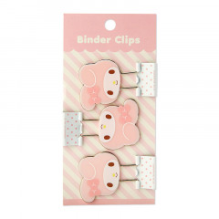 Japan Sanrio Binder Clip 3pcs Set - My Melody