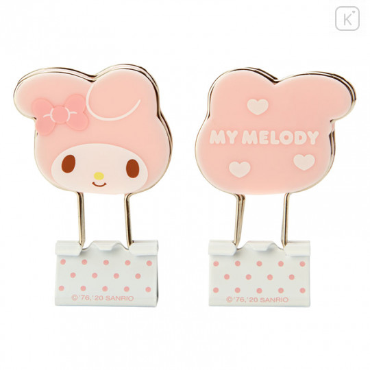 Japan Sanrio Binder Clip 3pcs Set - My Melody - 2