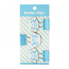 Japan Sanrio Binder Clip 3pcs Set - Cinnamoroll