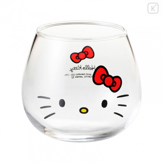 Japan Sanrio Swaying Glass Tumbler - Hello Kitty - 1