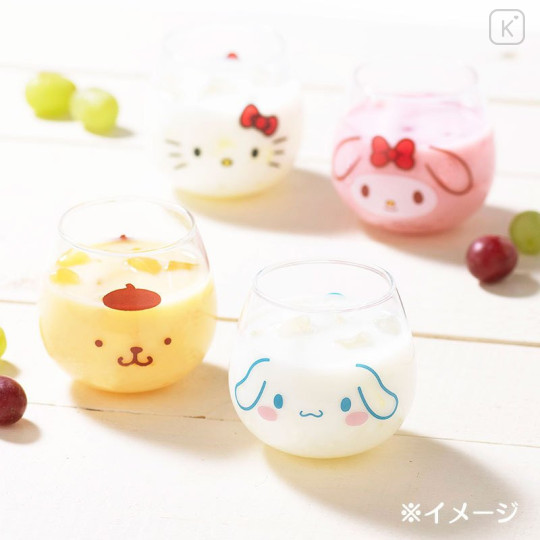 Japan Sanrio Swaying Glass Tumbler - My Melody : Face - 5