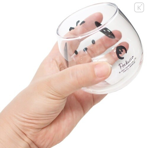Japan Sanrio Swaying Glass Tumbler - Pochacco : Face - 2