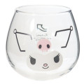 Japan Sanrio Swaying Glass Tumbler - Kuromi : Face - 1