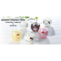 Japan Sanrio Swaying Glass Tumbler - Kuromi : Face - 3