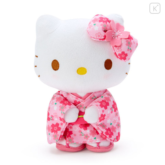 Japan Sanrio Plush Toy - Hello Kitty / Sakura Kimono Pink - 1