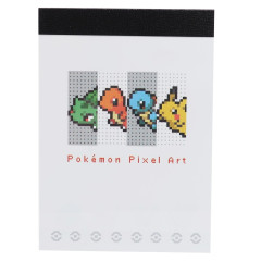 Japan Pokemon Mini Notepad - Pikachu / Pixel Art