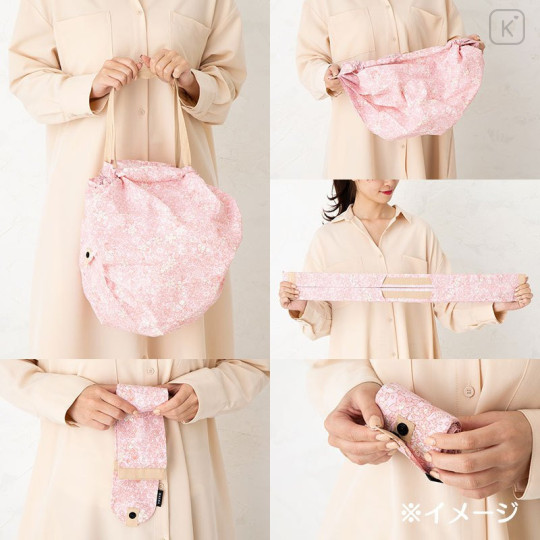 Japan Sanrio Shupatto Compact Bag (M) - Hello Kitty / Light - 4