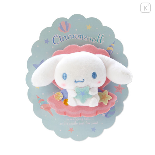 Japan Sanrio Mascot Brooch - Cinnamoroll 20th Anniversary Shop / Shell - 3