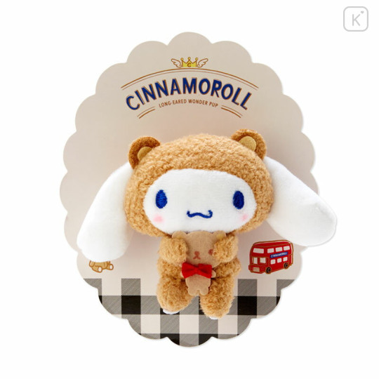 Japan Sanrio Mascot Brooch - Cinnamoroll 20th Anniversary Shop / Gingham - 3
